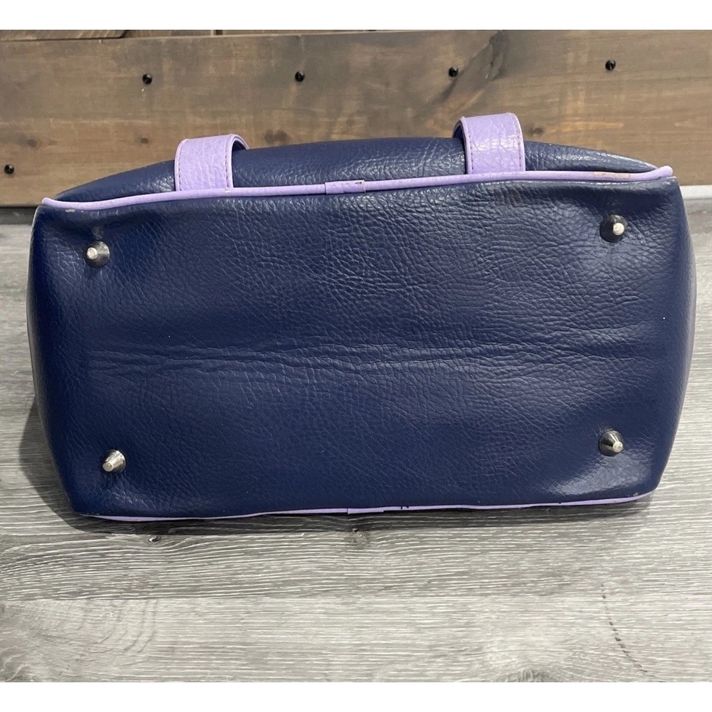 Vintage Roxy Travel Bag Luggage‎ Purple Leather Tote Hawaiian PVC Surf 1990's - Picture 15 of 15